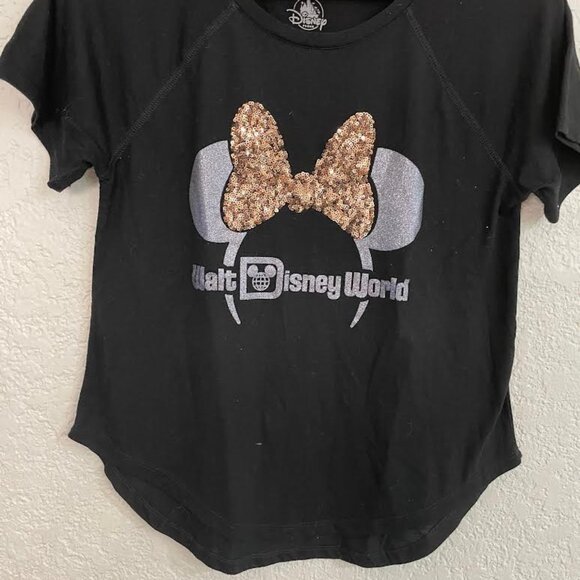 Disney Parks Minnie Rose Gold Bow - Picture 2 of 4